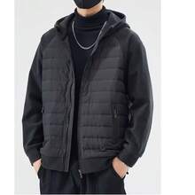 Men Outdoor Winter Coats - Black - View 2