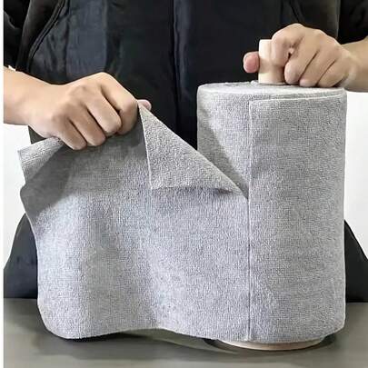 1 Roll (20pcs/50pcs) Ultra-Fine Fiber Towels, Tear-Off Cleaning Wet Wipes, Ultra-Fine Fiber Material, Multi-Purpose Absorbent Cleaning Tissue Paper, Suitable For Car Cleaning, Napkins, Kitchen Towels, Slouchy Towels, Cleaning Supplies, Cleaning Tools, Kitchenware, Household Items, Household Cleaning Products