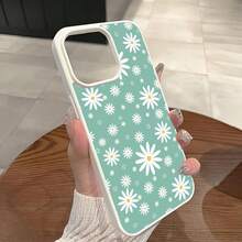 Cell Phone Case Magnetic Macaron Color Creative Full-Screen Case with Daisies for  17, 17 AIR, 17 PRO, 17 PROMAX,  11, 11 PRO, 11 PROMAX, 12, 12 PRO, 12 PROMAX, 13, 14, 13 PRO, 13 PROMAX, 14 PLUS, 15 PLUS, 14 PRO, 14 PROMAX, 15, 15 PRO, 15 PROMAX, 16, 16 PLUS, 16 PRO, 16 PROMAX, X, XS, XS MAX - Blanco - Ver 9