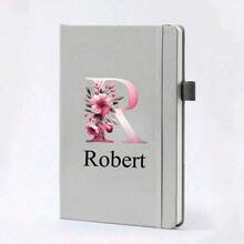 Cuaderno de piel con tapa blanda y marcador personalizado con láser, cuaderno de piel retro A5 con tapa blanda y marcador personalizados - Multicolor - Ver 7