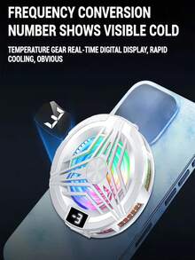 通用迷你手机散热风扇，静音散热器，涡轮飓风游戏散热器，手机散热垫，便携式手机散热风扇