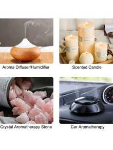 1瓶10毫升精油套装 - 3种舒缓香氛可选（薰衣草、玫瑰、茉莉） - 高品质植物基液体精油，适用于DIY蜡烛、香水、手工皂 - 放松身心，玫瑰精油，水溶性扩香精油，可搭配香薰机使用