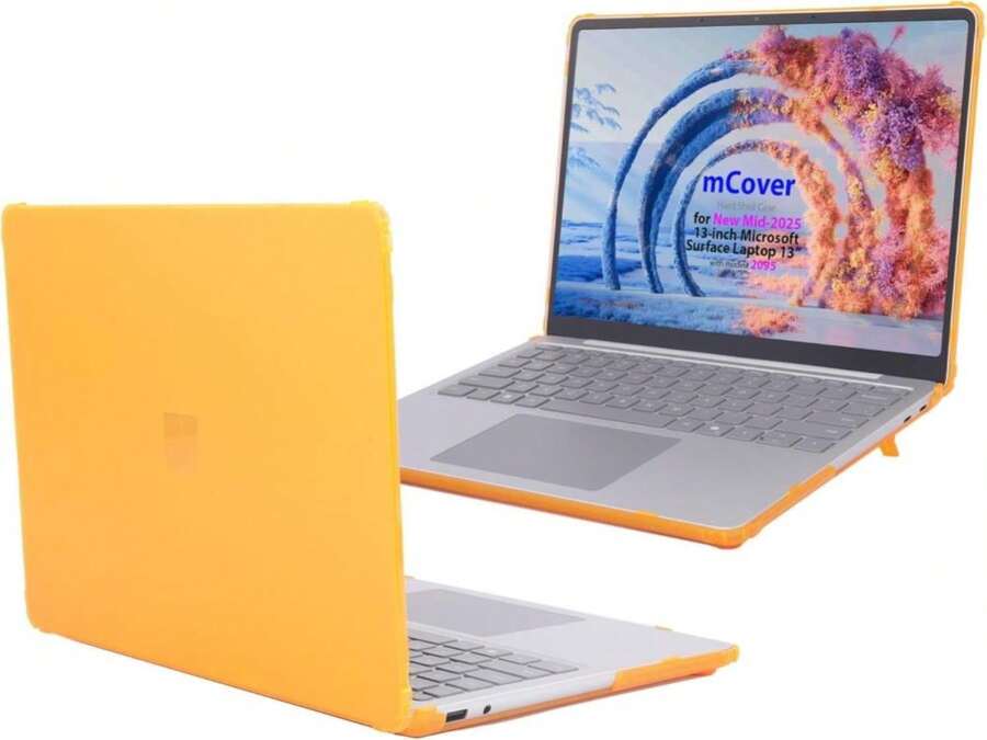 MCover Case ONLY Compatible For 2025+ 13" Microsoft Surface Laptop 13 Windows PC (Model# 2095) With Snapdragon CPU &Amp; Copilot+ (NOT Fitting Other Surface Laptop) - Aqua - MàuF - Xem 1