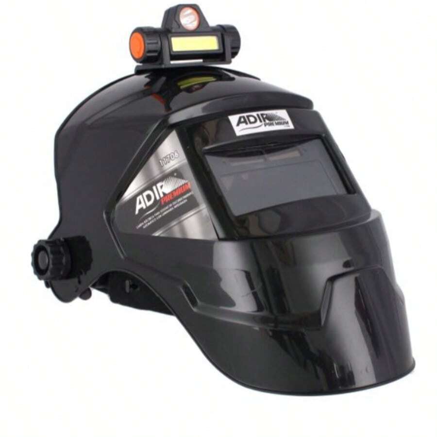 Careta Electrónica para Soldar con Luminaria Integrada 11706 Adir | Oscurecimiento Automático - Negro - Ver 1