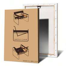 1 tấm áp phích nghệ thuật treo tường Khung tùy chọn Tranh in Bauhaus cổ điển, Áp phích triển lãm ghế Breuer Wassily, Trang trí văn phòng Scandinavia trừu tượng tối giản, Ý tưởng quà tặng, Không khung - Nhiều màu - Xem 75