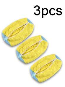 3/1pcs Multifunctional Shoe Washing Bag, Shoe Cleaning Bag; Suitable For Washing Shoes In Washing Machine, Reusable Anti-Abrasion Shoe Wash Bag, Zipper Protection Bag, Can Clean Canvas Shoes, Sneakers, Children's Shoes, Tennis Shoes, Running Shoes And Boots, Essential For Hassle-Free Shoe Care; Suitable For Daily Laundry And Shoe Cleaning At Home, Dorm, Etc. - Multicolor - View 12