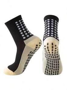 1/4 Pair Optional Thick Towel Bottom Anti Odor Adhesive Anti Slip Football Socks Yoga Socks Mid Tube Anti Slip Training Socks Arrow Thick Towel Bottom Running And Cycling Socks Men's Socks - Multicolor - View 3