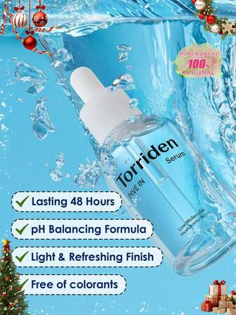 Torriden DIVE-IN Low Molecular Weight Hyaluronic Acid Serum, Fragrance-Free Facial Essence Serum, Suitable For Dry, Dehydrated, Oily Skin, Vegan, Clean, Cruelty-Free K-Beauty, K-Makeup, 50ml/1.69 Fl Oz.