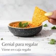 - Set de 6 Mini Cuencos para Dip 90 ml Cuenco para Acompañamientos Cuenco para Salsa de Soja Cuenco para Dip Pequeños Cuencos para Snacks - Colección Las Palmitas - Mezclado - Ver 4