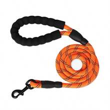 New Reflective Nylon Pet Leash, Explosion-Proof Dog Walking Leash With Foam Handle, Round Rope Won't Hurt Hands, Suitable For Medium And Large Dogs - Multicolor - View 3