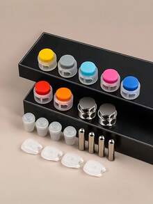 10个免系鞋带扣 - 耐用塑料快拆夹，适用于运动鞋和休闲鞋，轻便易携，高品质扣环，多种颜色可选，坚固的双孔绳锁，可固定抽绳，弹簧夹可固定鞋带、伞绳、连帽衫和裤子，鞋夹可用于鞋子装饰，轻松实现免系固定，扣环设计简洁，易于安装。 - 彩色 - 查看 6