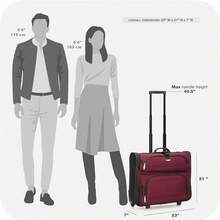 Travel Select Aerdam Business - Bolsa con ruedas Rojo Una talla aerdam business - bolsa para ropa - Rojo - Ver 8