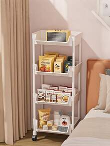 1 raft de depozitare pentru biblioteci, dulap multifuncțional independent, unitate de raft mobilă pentru living, dormitor, bucătărie, uz casnic - Multicolor - Vizualizare 1