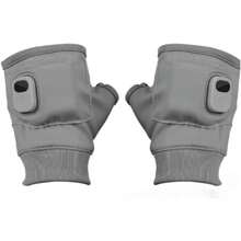 Genérico Heated Fingerless oves for Women Guantes Calefactados Sin Dedos con USB - Guantes Térmicos Ajustables 3 Niveles Pantalla Digital Unisex para Trabajo Exterior Ciclismo y Ski - Gris - Ver 1