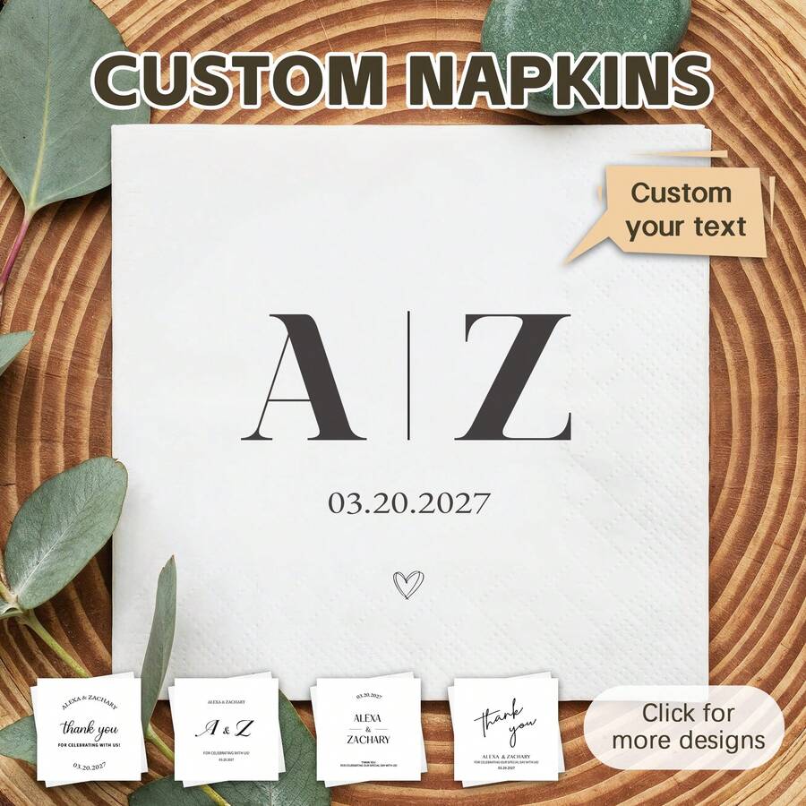 20-500 chiếc Khăn ăn cưới in chữ theo yêu cầu, khăn ăn tiệc 3 lớp cá nhân hóa, in rõ nét, trang trí hoàn hảo cho đám cưới, tiệc kỷ niệm, tiệc cô dâu, tiệc đính hôn, cũng là khăn ăn dùng một lần lý tưởng cho các cặp đôi, người yêu, gia đình, có thể tùy chỉnh khăn ăn cocktail. ,Tình yêu vĩnh cửu - trắng - Xem 1