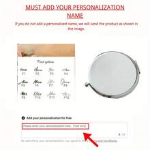 1 Peça Espelho de Viagem Dobrável Personalizado, Espelho de Maquiagem, Espelho de Bolso Elegante. Um presente ideal para madrinhas, Dia das Mães, Dia dos Professores, Dia dos Namorados, Aniversário, adequado para todas as estações.