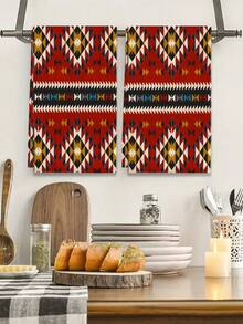 2pcs Soft Bohemian Style Hand Towels, Super Soft Polyester, Woven Dish Cloths, Hand Wash Only, Suitable For Modern Farmhouse, Vacation Home Decor, Neighbor Gifts, Cleaning Supplies, Kitchen Towels - Multicolor - View 8