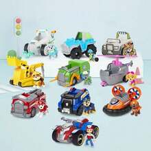 Spin Master Oficjalnie licencjonowane pojazdy ratownicze Psiego Patrolu – 10 zestawów postaci + ciężarówki – zestaw prezentowy dla dzieci w wieku 3+ lat - ​Wóz patrolowy + Ryder​ - Zobacz 6