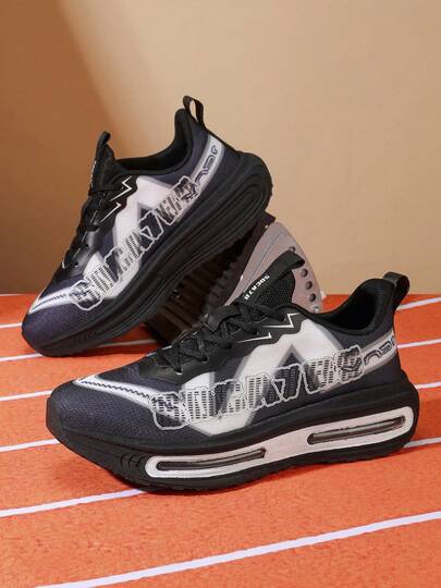 Men's Lightweight Breathable Athletic Shoes - Shock-Absorbing Air Cushion Design - For Running, Walking, Fitness - Low-Top Training Sneakers, Suitable For Casual And Formal Occasions - All-Season Performance Shoes - Ideal Gift For Athletes And Professionals, Fashionable Design, Durable Construction, Multipurpose Training Shoes