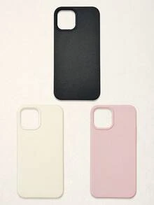 3 paquetes de funda de teléfono de cuero mate - Cubierta protectora a prueba de golpes (Negro/Blanco/Rosa) Paquete, compatible con dispositivos y Galaxy - Regalo perfecto para el Año Nuevo Lunar - Multicolor - Ver 28