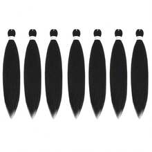 Pre Stretched Braiding Hair Ombre 16/20/26/30 Inch Synthetic Crochet Braids Hot Water Setting Professional Soft Yaki Texture Synthetic Hair Extensions - Multicolor - View 37