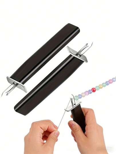 1 Pc Beading Knotting Tool, Stringing Loose Beads Beaded Thread Knotter Pearl Agate Bracelet Jewelry Making Fast Knotting DIY Practical Convenient Tool