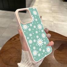 Cell Phone Case Magnetic Macaron Color Creative Full-Screen Case with Daisies for  17, 17 AIR, 17 PRO, 17 PROMAX,  11, 11 PRO, 11 PROMAX, 12, 12 PRO, 12 PROMAX, 13, 14, 13 PRO, 13 PROMAX, 14 PLUS, 15 PLUS, 14 PRO, 14 PROMAX, 15, 15 PRO, 15 PROMAX, 16, 16 PLUS, 16 PRO, 16 PROMAX, X, XS, XS MAX - Blanco - Ver 8