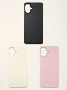 3 paquetes de funda de teléfono de cuero mate - Cubierta protectora a prueba de golpes (Negro/Blanco/Rosa) Paquete, compatible con dispositivos y Galaxy - Regalo perfecto para el Año Nuevo Lunar - Multicolor - Ver 36