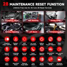 ANCEL DS300 OBD2 Scanner Full System Bi-Directional Scan Tool ECU Key Coding Tool With 30 Reset A/F Adjust DPF TPMS Scanner For All Cars,Supports Lifetime Free WiFi Updates - DS300 - View 6