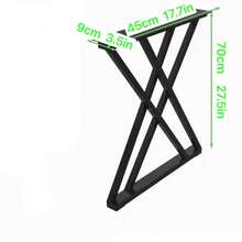 Modern Table Leg Frame, Bar Table Legs, Office Desk Support, Bookshelf Legs, Countertop Legs, Iron Art Table Feet, Table Leg Bracket - Black - View 7