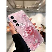 1pc Diamond Pearl Butterfly Transparent Soft Phone Case, Compatible With IPhone 17 Series, Honor, Redmi, Galaxy A04e/12/A13/A14/A34/A50/A52/A53/A54/S21/S22/S23/S24/S25/S25Ultra, 6A/7A/8A, 12T/13TYOUR-BELOVED-PHONE Christmas Gifts Christmas Gifts,New Year Gifts,Valentine's Day Gifts - 無色 - 查看 7