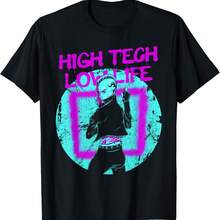 Cyberpunk High Tech Low Life  Aesthetic Futuristic T-Shirt - Negro - Ver 1