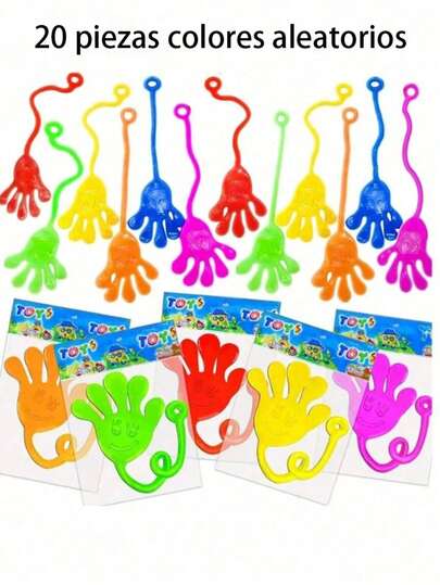 20 piezas de cofres del tesoro luminosos y adhesivos, adecuados para recompensas en el aula - Rellenos de bolsas de regalo divertidas | Incluye bolsa de regalo divertida | Juguetes para dedos brillantes de tamaños surtidos, regalos novedosos, premios, recuerdos de fiesta, rellenos de calcetines navideños