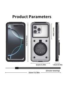 1pc Universal 5.9-6.9-Inch Diving Phone Case - Touch Screen With Stand, Underwater Photography Diving Case, Self-Checking Waterproof Phone Case, Shockproof And Drop Resistant - Suitable For All Smartphones - The Perfect Gift For Water Sports Enthusiasts - Multicolor - View 12