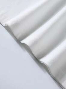 男士休闲街头风T恤 | 闪亮双星图案 | Y2K风格圆领T恤，带有闪光效果，适合日常穿着、夜间外出、街头时尚搭配、休闲聚会 - 白色 - 查看 5