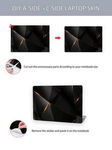 2pcs Printed Pattern DIY Scratch-Resistant Protective Stickers For 15.6-16 Inch Laptops, Compatible With HP, Apple, Asus, Compaq,