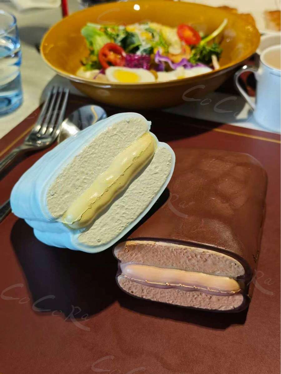 Hachimi限量版薄荷巧克力捏捏乐，柔软Q弹，慢回弹减压玩具，可食用设计，带来舒缓触感，馈赠佳品，完美礼物 - 彩色 - 查看 1