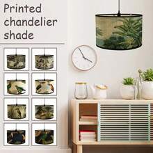 Bamboo Drum Shaped Lamp Shade, Rustic Woven Bamboo Pendant Light Shade, Bedroom Bedside Lamp Shade, Suitable For Homestay, Restaurant And Bedroom Table Lamp - Multicolor - View 7