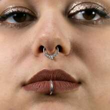 Inele de sept 16G, inele de nas din oțel inoxidabil 316L hipoalergenice, placate cu aur de 18K, cercei pentru cartilaj, bijuterii pentru piercing Daith, potrivite pentru femei și bărbați - Bijuterii piercing corporale din oțel inoxidabil - Vizualizare 7