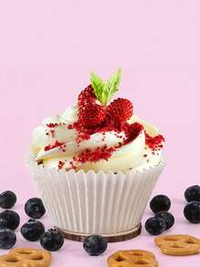 100pcs/200pcs/500pcs/1000pcs White/Kraft Grease-Proof Heat-Resistant Baking Cups, Suitable For New Year, Valentine's Day, Birthday And Wedding Party Baking - Multicolor - View 5