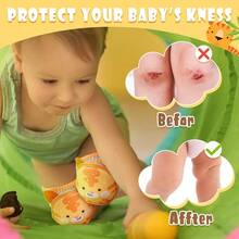 6 Pairs Preboun Baby Knee Pads, Anti-Slip Breathable, Suitable For Baby Boys And Girls, 0-3 Years Old - Multicolor - View 4