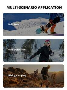 CAMEL CROWN Botas de combate de tacón bajo para mujer, zapatos de suela gruesa elástica antideslizante, botas militares con cordones - Negro - Ver 7