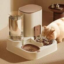 2-In-1 Cat Water Dispenser And Food Dispensing Kit-Removable, Washable, Feeding Station, Indoor Cat Feeding Bowl, Easy To Clean - 1L - View 2