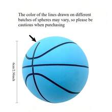 1pc 6cm Super Elastic Mini Rubber Basketball, Stress Relief Hollow Bouncy Ball, Mini Basketball - Multicolor - View 8