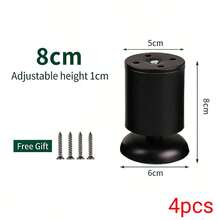 4pcs Adjustable Aluminum Alloy Furniture Legs - Precise Height Adjustable, Suitable For Replacement Legs On Beds, Sofas, Tables And Other Furniture | Heavy Duty Support - Multicolor - View 19