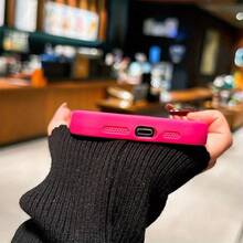 Funda de teléfono a prueba de golpes Funda de teléfono: Patrón de corazón rojo rosa de bambú alto impreso TPU funda de precisión a prueba de golpes de cuerpo completo para Apple  6/7/8/X/Xs/Xr/Xs Max/11/12/13/14/15/16 Pro Max, funda de teléfono suave, ligera y ajustada a prueba de golpes - 1 pieza - Ver 4