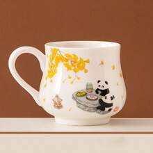 1 pieza Taza de alta calidad, hermosa taza para el té de la tarde, taza de café doméstica linda y divertida, taza con asa personalizada y creativa, vaso de agua - Multicolor - Ver 13