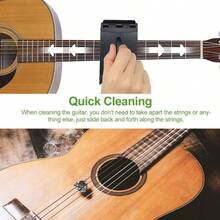 instrumento de cuerdaLimpiador de cuerdas de ra utilizado para limpiar cuerdas y diapasones kit de cuidado de mantenimiento de limpieza para ra bajo mandolina ukelele Mantenimiento y Limpieza Eficaz - como en la foto - Ver 5