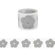 1 Roll, FG012 Flower Reflective Sticker, Iron-On Reflective Sticker