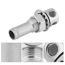 Stainless Steel Marine Boat Straight Fuel Gas Tank Vent With Mounting Gasket Hardware Fitting | Boat Maintenance Must-Have - Practical Gift For Boat Owners On Father's Day Or Birthday - Multicolor - View 1